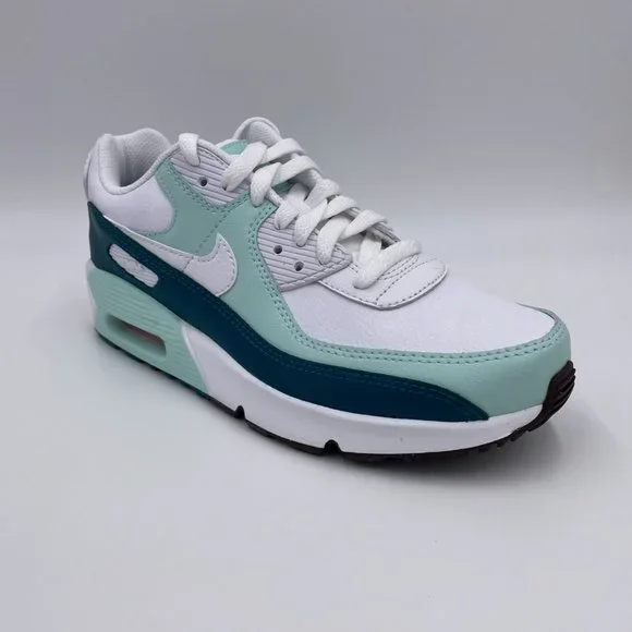 Nike Air Max 90 LTR White / Green Womens Shoes - Picture 7 of 8